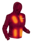 Felpa con cappuccio riscaldata - Donna | Dual Heating - Borgogna