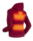 Felpa con cappuccio riscaldata - Donna | Dual Heating - Borgogna