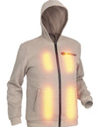 Felpa con cappuccio riscaldata - Uomo | Dual Heating - Beige