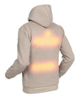 Felpa con cappuccio riscaldata - Uomo | Dual Heating - Beige