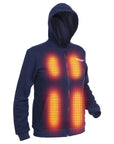 Felpa con cappuccio riscaldata - Uomo | Dual Heating - Blu Navy