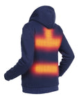 Felpa con cappuccio riscaldata - Uomo | Dual Heating - Blu Navy