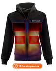 Felpa con cappuccio riscaldata - Donna | Dual Heating - Nero