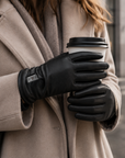 Guanti Riscaldati in Pelle da Donna – Dual Heating