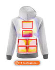 Felpa con cappuccio riscaldata - Uomo | Dual Heating - Grigio