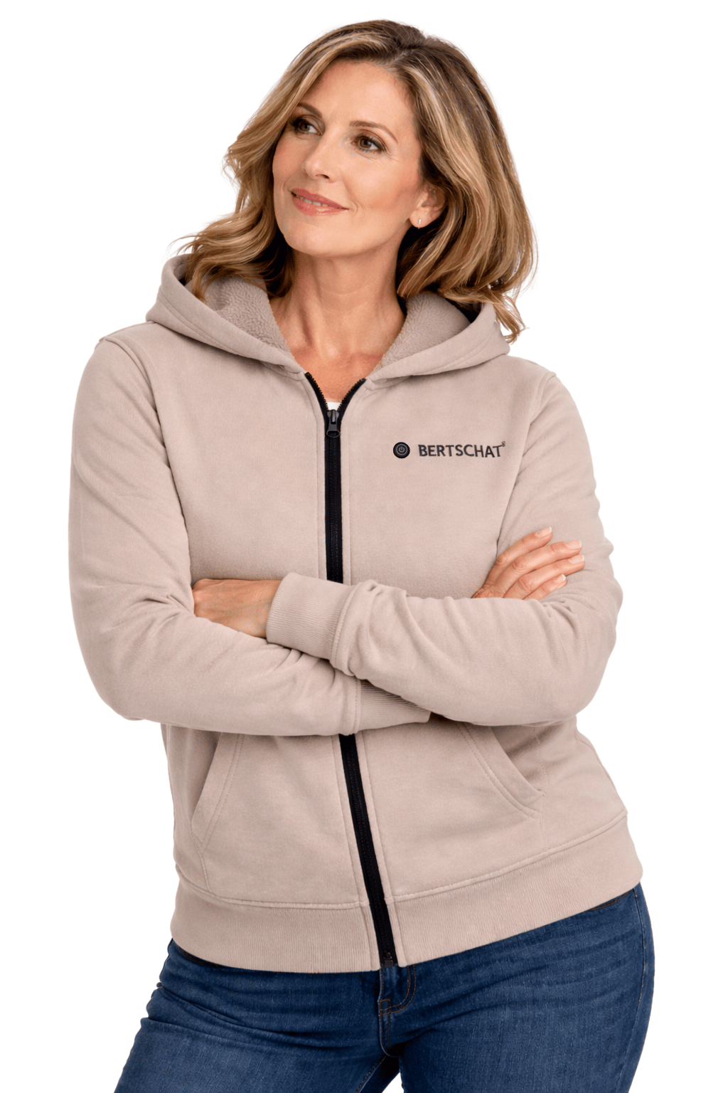 Felpa con cappuccio riscaldata PRO - Donna | Beige