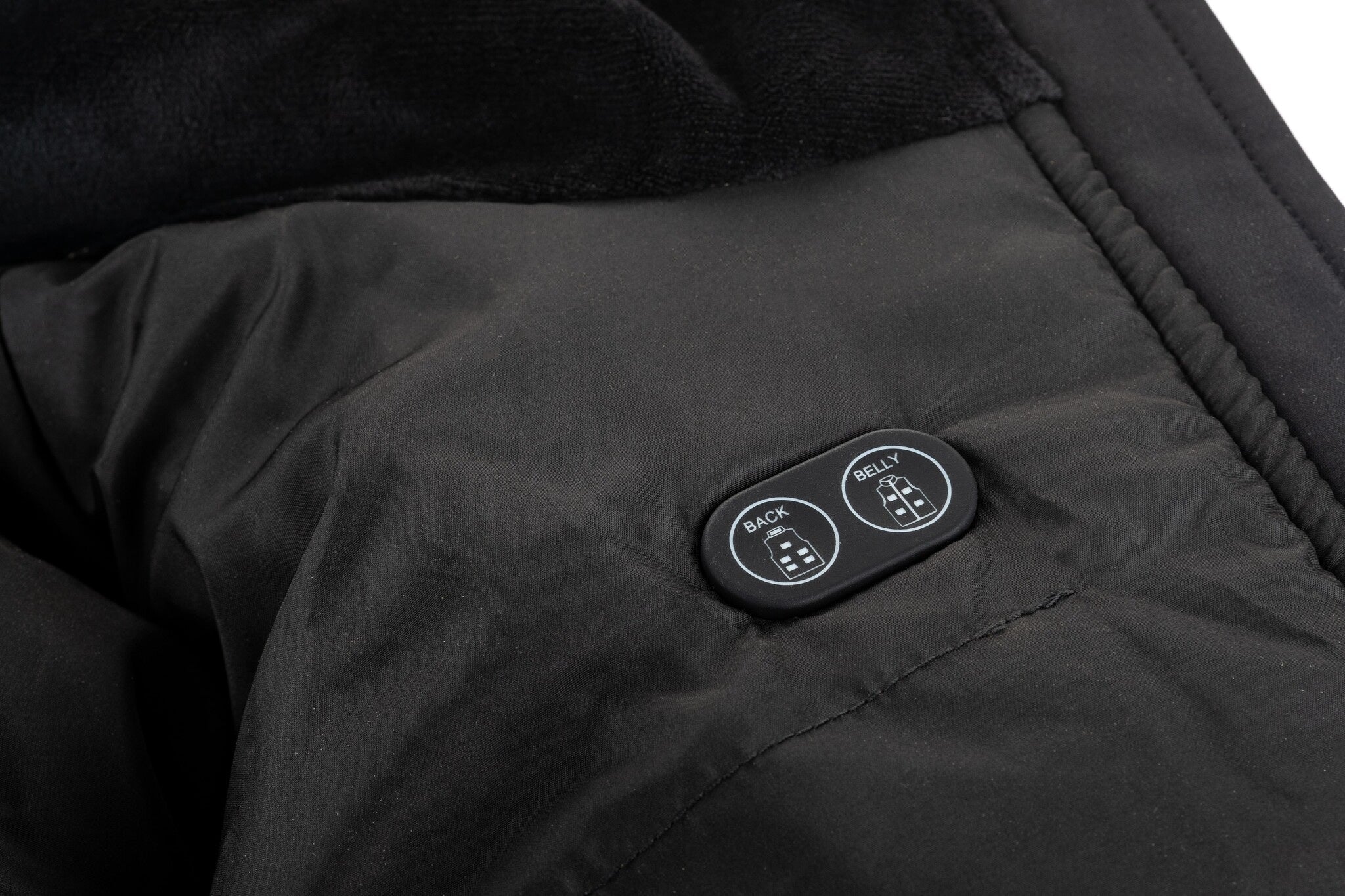 Gilet Imbottito Riscaldato da Uomo Nero – Dual Heating