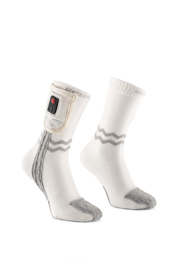 Calze Riscaldate - Aerowhite | Edizione Sportiva - USB-C | Sottili e Resistenti