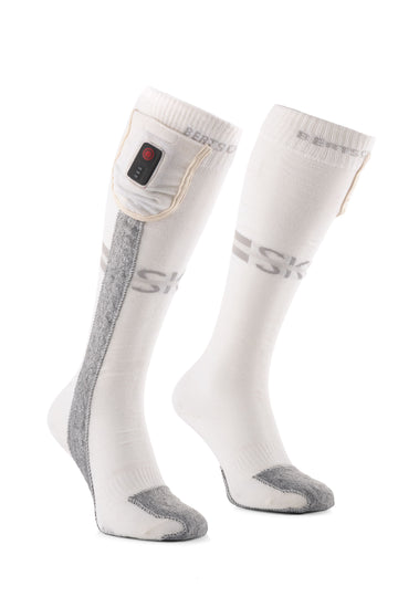Calze Riscaldate - Aerowhite | Edizione Sport Invernali - USB-C | Sottili e Resistenti
