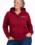 Felpa con cappuccio riscaldata - Donna | Dual Heating - Borgogna
