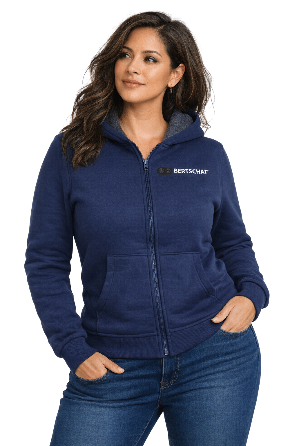 Felpa con cappuccio riscaldata - Donna | Dual Heating - Blu Navy
