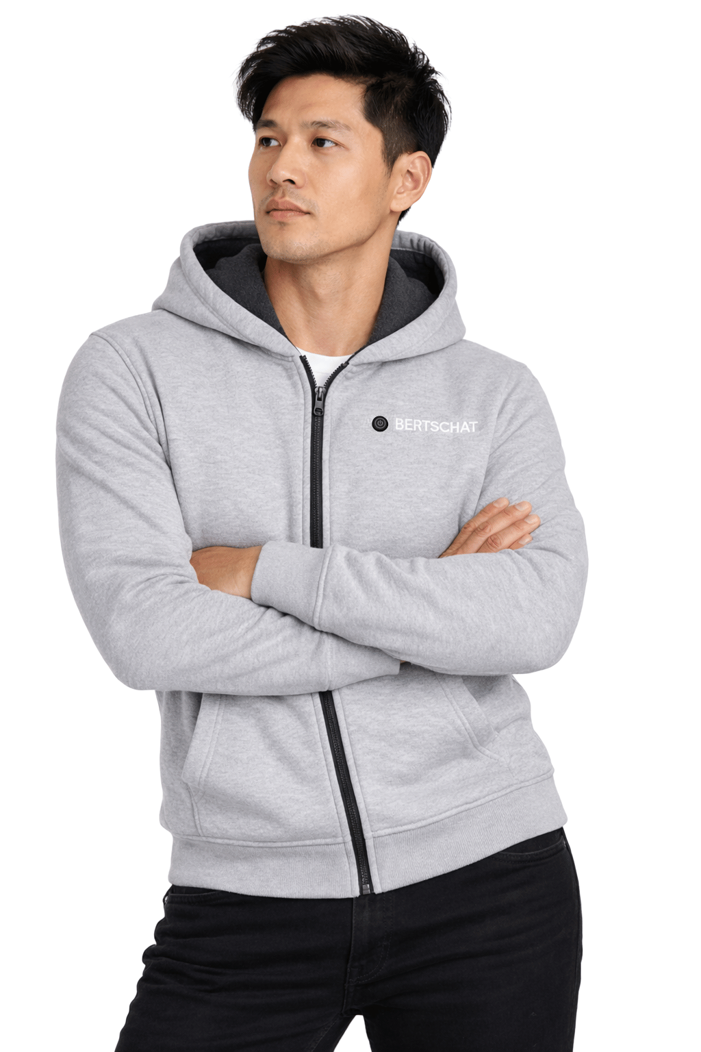 Felpa con cappuccio Riscaldata PRO - Uomo | Grigio