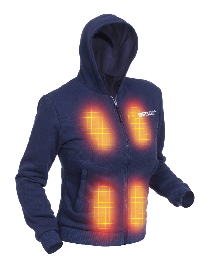 Felpa con cappuccio riscaldata - Donna | Dual Heating - Blu Navy