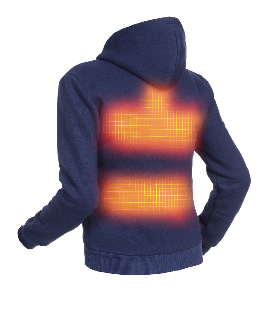 Felpa con cappuccio riscaldata - Donna | Dual Heating - Blu Navy