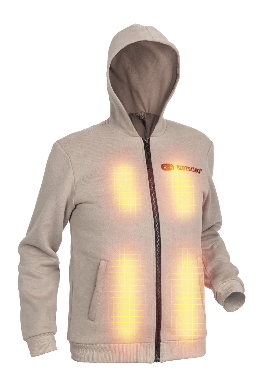 Felpa con cappuccio riscaldata - Uomo | Dual Heating - Beige