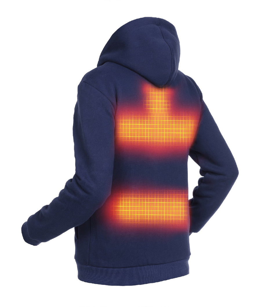 Felpa con cappuccio riscaldata - Uomo | Dual Heating - Blu Navy
