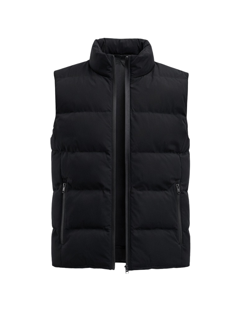 Gilet Imbottito Riscaldato da Uomo Nero – Dual Heating
