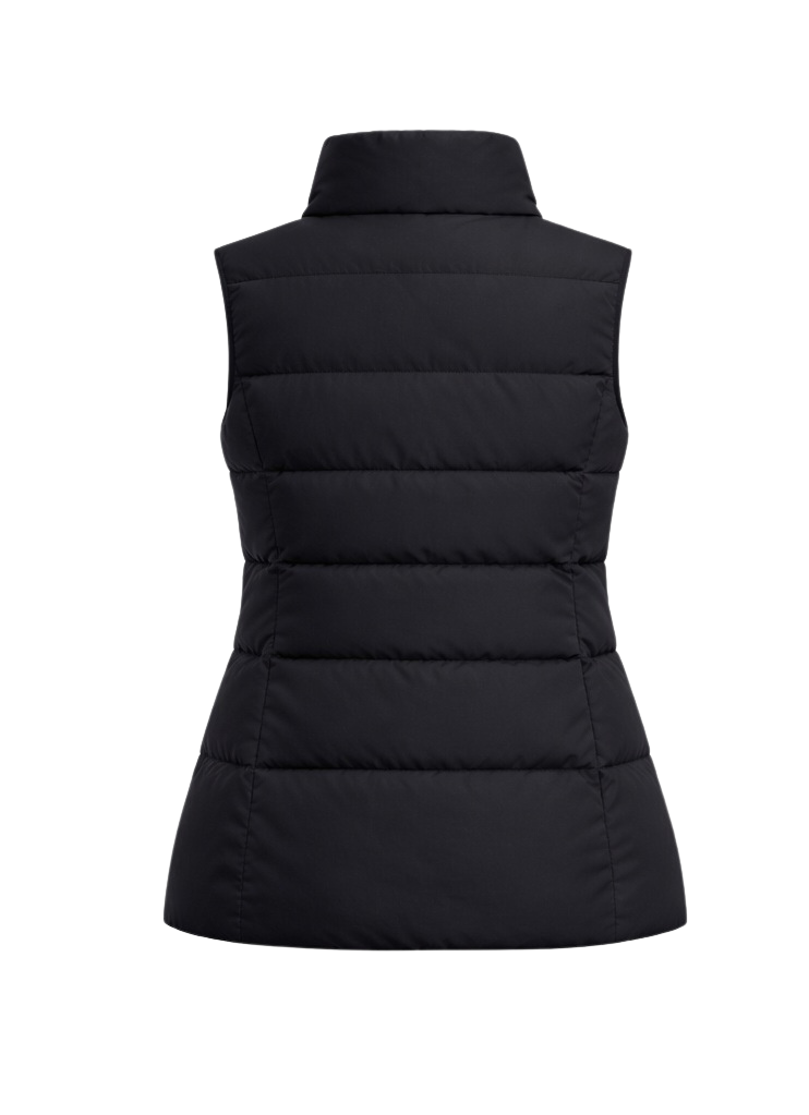 Gilet Imbottito Riscaldato da Donna Nero – Dual Heating