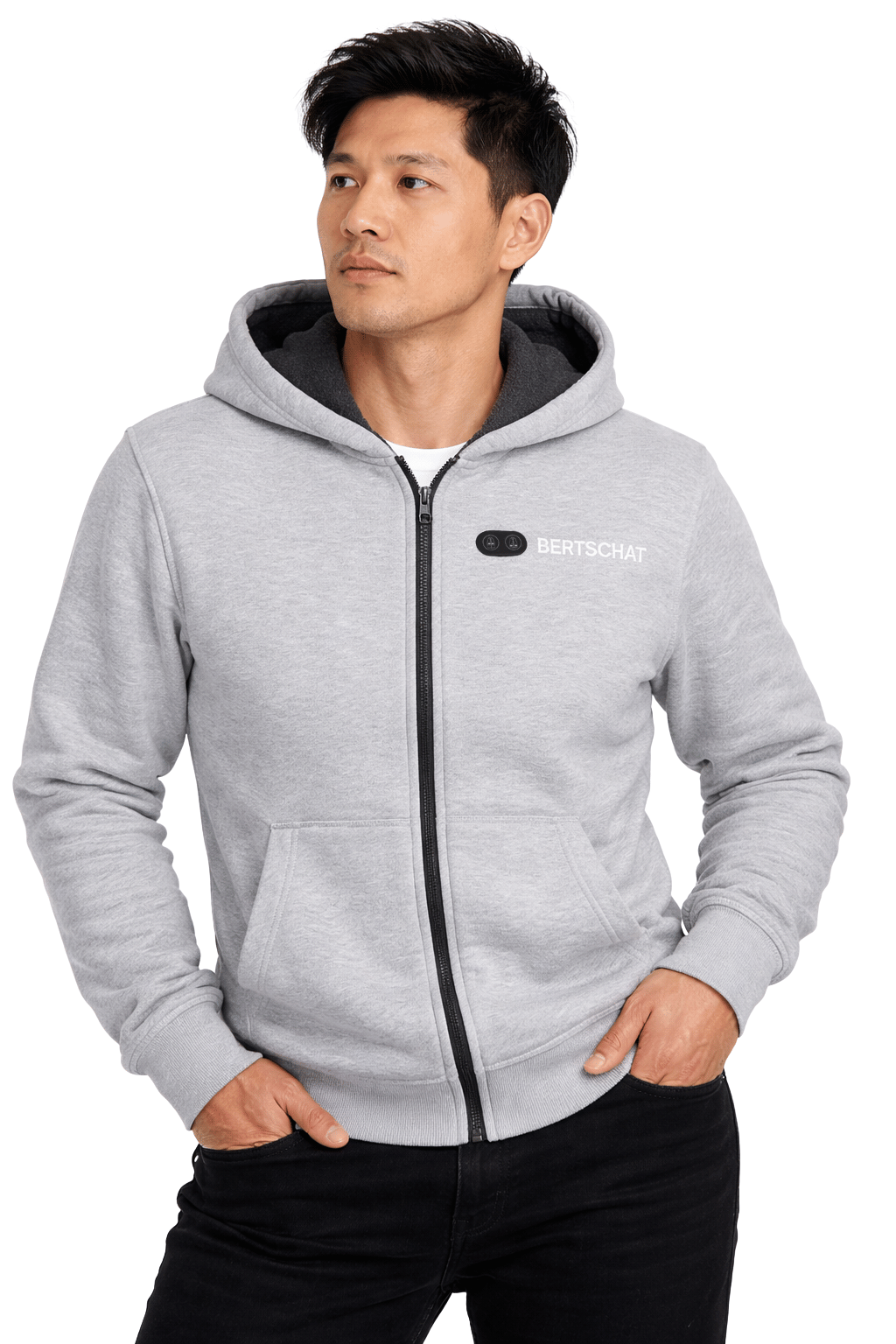 Felpa con cappuccio riscaldata - Uomo | Dual Heating - Grigio