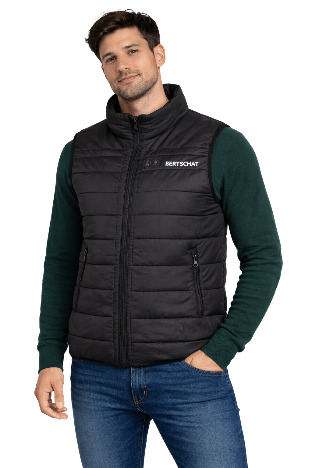 Scaldacorpo imbottito riscaldato da uomo - Dual Heating | USB