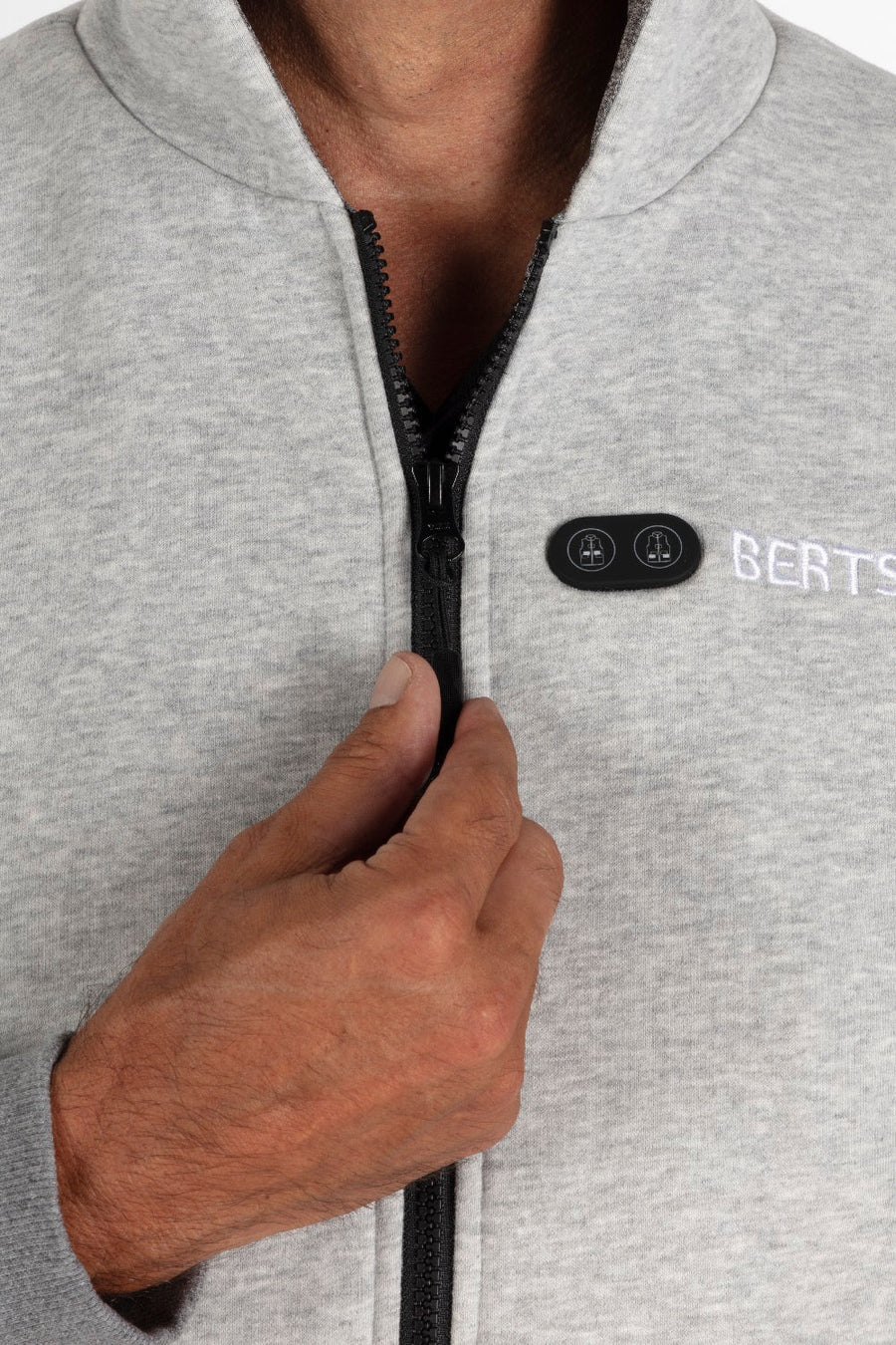 Felpa con cappuccio riscaldata - Uomo | Dual Heating - Grigio