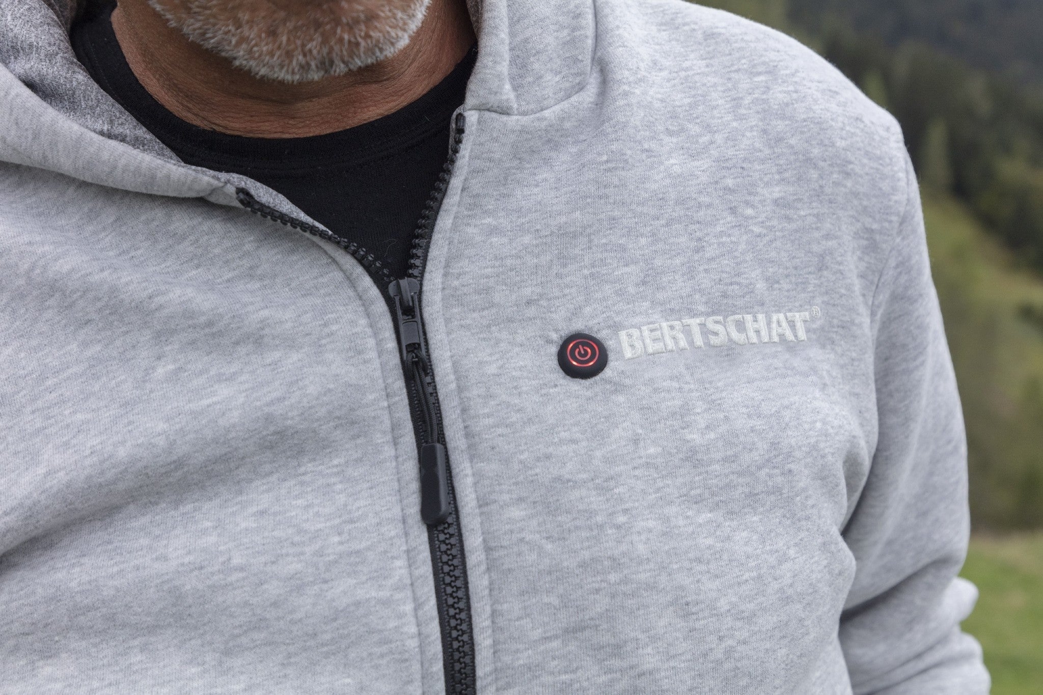 Felpa con cappuccio Riscaldata PRO - Uomo | Grigio