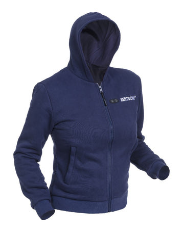 Felpa con cappuccio riscaldata - Donna | Dual Heating - Blu Navy